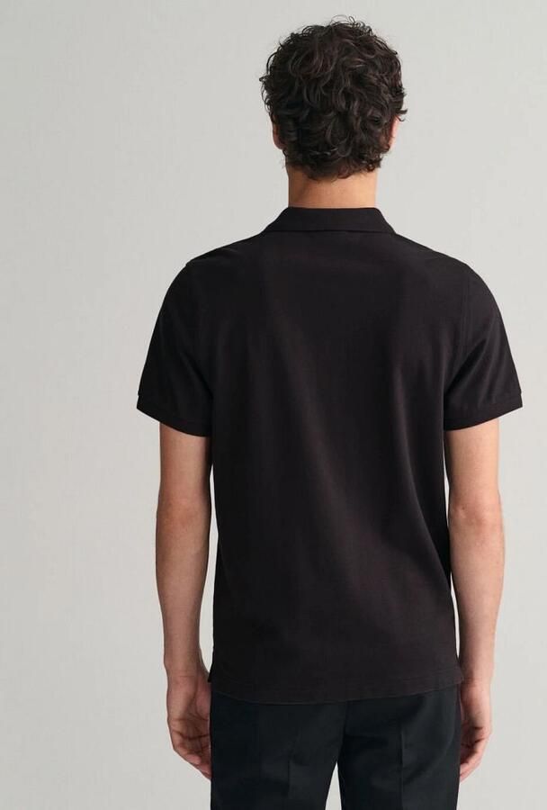 Gant Poloshirt REG SHIELD SS PIQUE POLO met logo en platte breikraag 100% katoen pique - Foto 6
