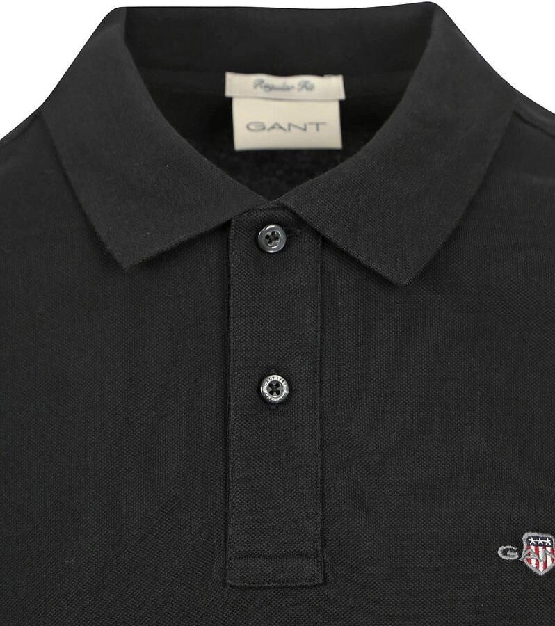 Gant Poloshirt REG SHIELD SS PIQUE POLO met logo en platte breikraag 100% katoen pique - Foto 4