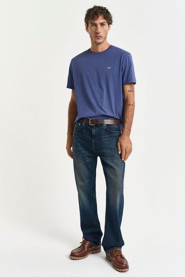 Gant T-shirt REG SHIELD SS T-SHIRT met logoborduursel op borsthoogte - Foto 11