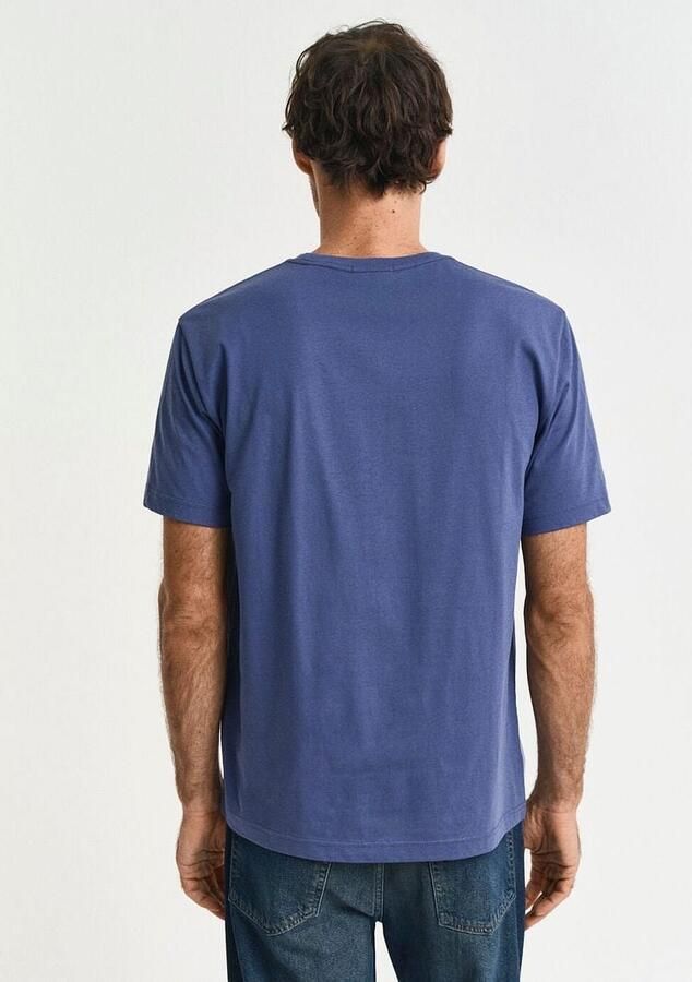 Gant T-shirt REG SHIELD SS T-SHIRT met logoborduursel op borsthoogte - Foto 10