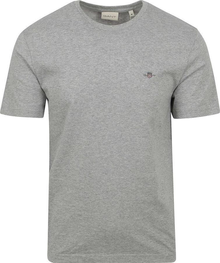 Gant T-shirt REG SHIELD SS T-SHIRT met logoborduursel op borsthoogte