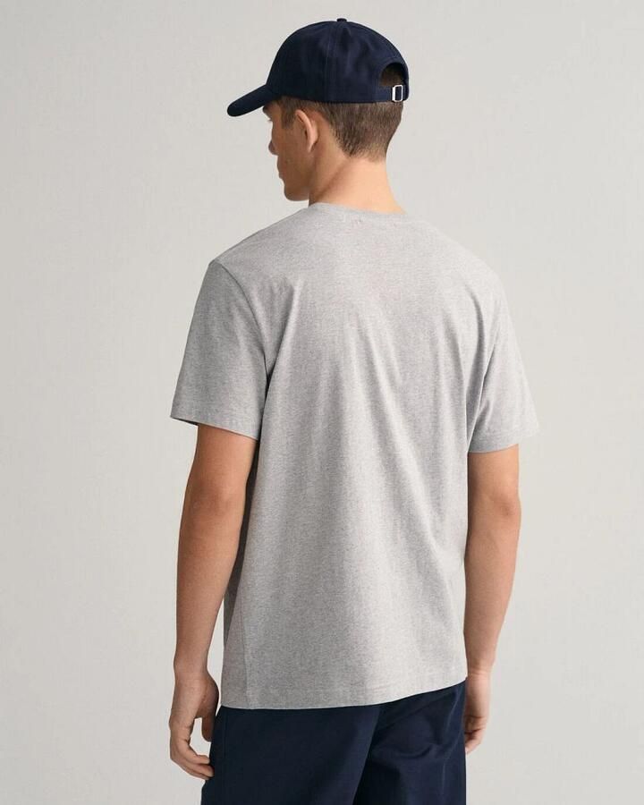 Gant T-shirt REG SHIELD SS T-SHIRT met logoborduursel op borsthoogte - Foto 3