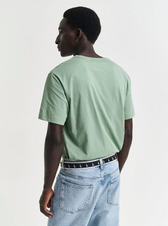 Gant T-shirt REG SHIELD SS T-SHIRT met logoborduursel op borsthoogte - Foto 9