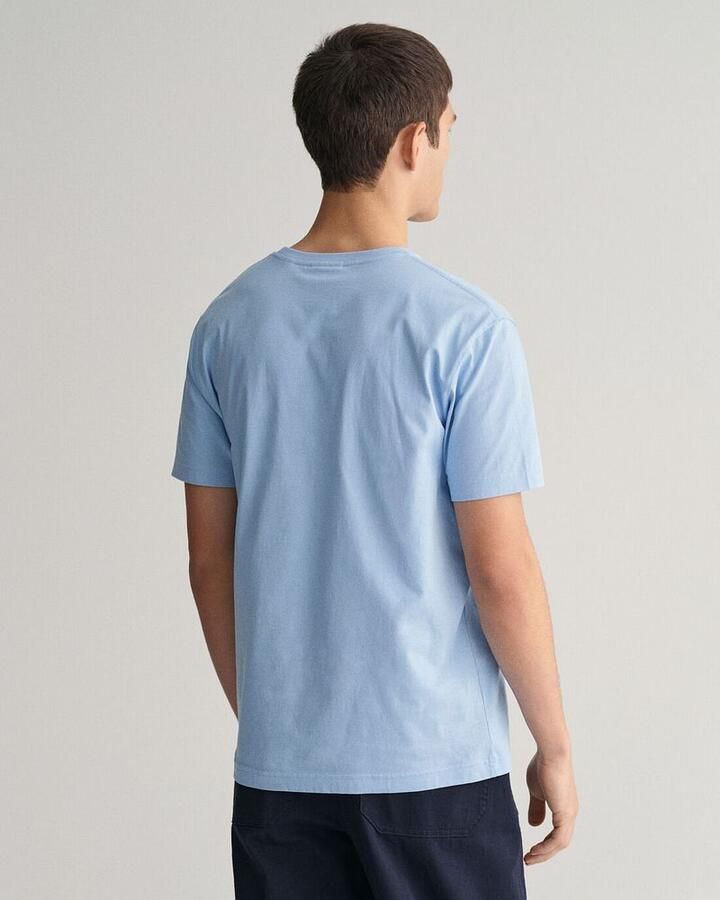 Gant T-shirt REG SHIELD SS T-SHIRT met logoborduursel op borsthoogte - Foto 7