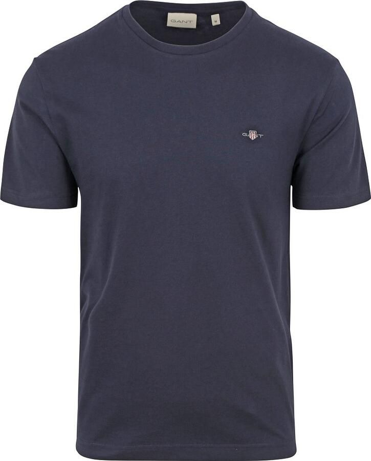 Gant T-shirt REG SHIELD SS T-SHIRT met logoborduursel op borsthoogte