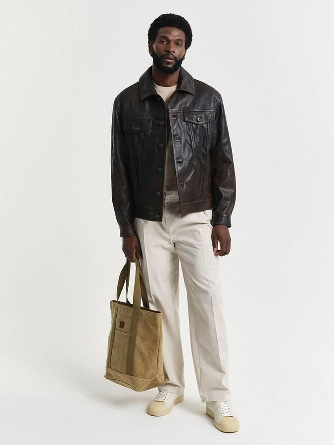 Gant T-shirt REG SHIELD SS T-SHIRT met logoborduursel op borsthoogte - Foto 4