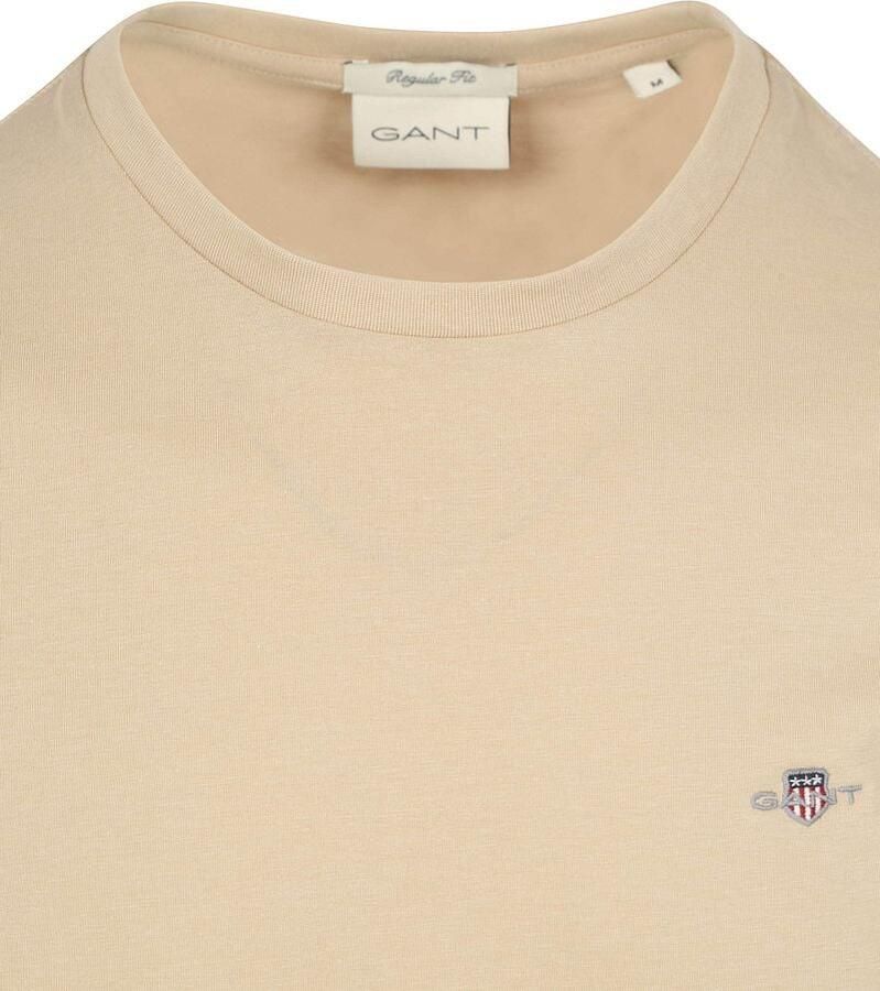 Gant T-shirt REG SHIELD SS T-SHIRT met logoborduursel op borsthoogte