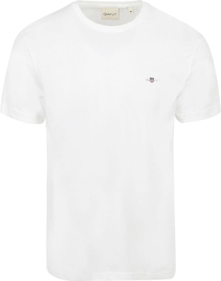 Gant T-shirt REG SHIELD SS T-SHIRT met logoborduursel op borsthoogte - Foto 6