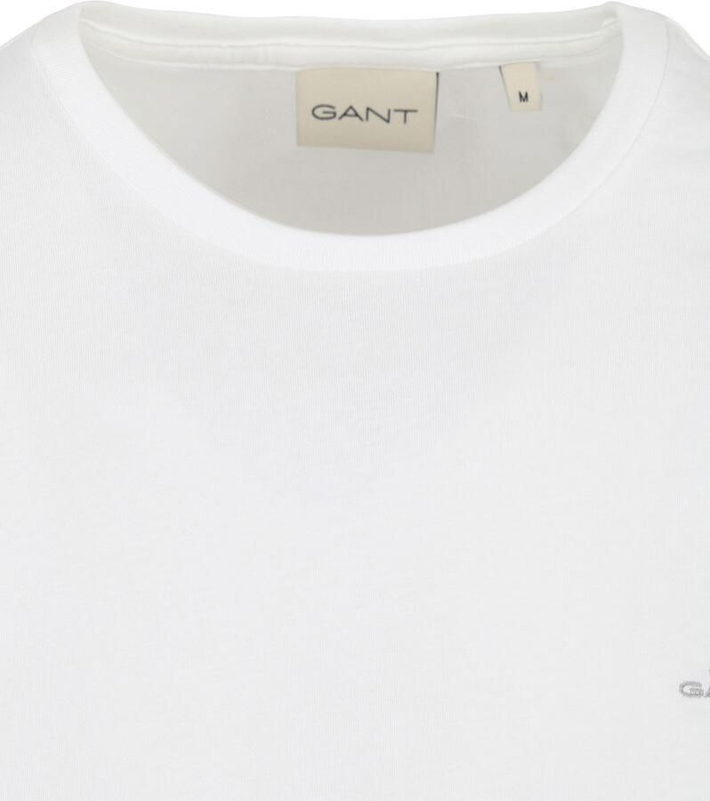 Gant T-shirt REG SHIELD SS T-SHIRT met logoborduursel op borsthoogte - Foto 3