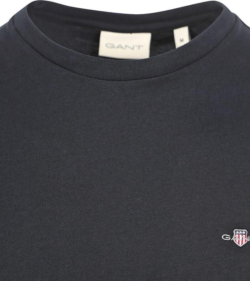 Gant T-shirt REG SHIELD SS T-SHIRT met logoborduursel op borsthoogte - Foto 4