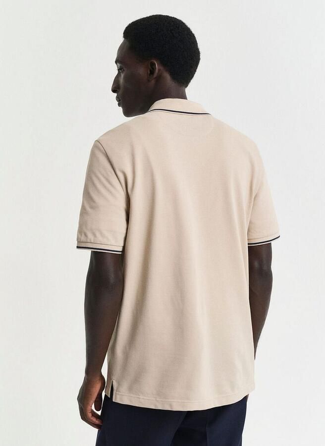 Gant Poloshirt REG CONTRAST PIQUE SS RUGGER met contrastkleurige inzetten - Foto 12