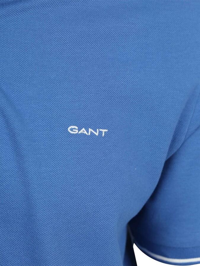 Gant Regular fit poloshirt met labelstitching - Foto 3
