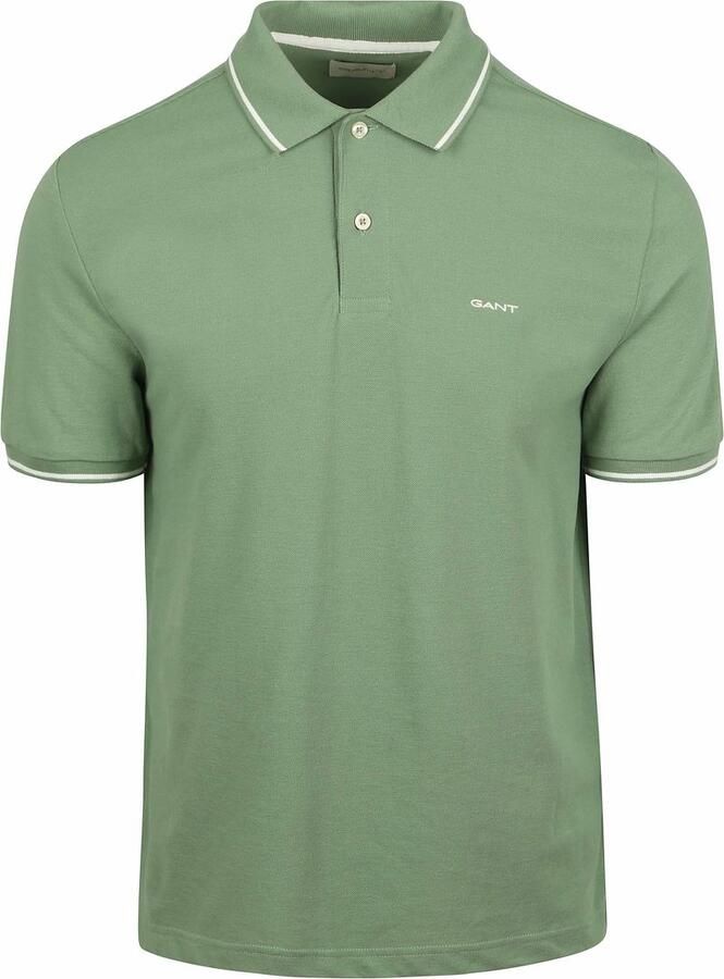 Gant Regular fit poloshirt met labelstitching - Foto 2