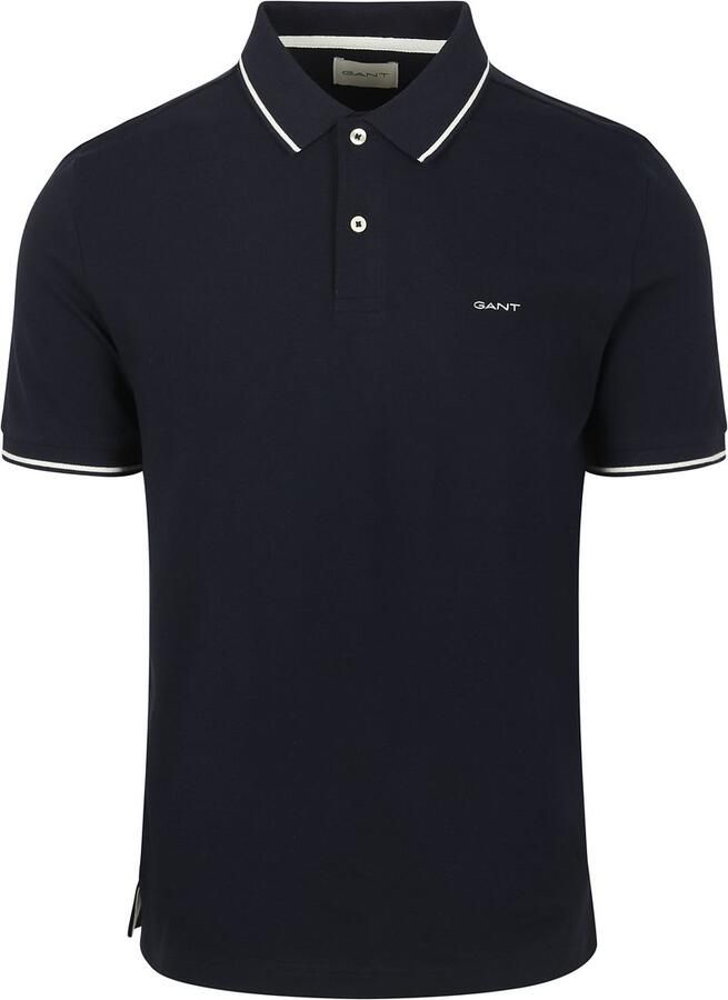 Gant Poloshirt REG CONTRAST PIQUE SS RUGGER met contrastkleurige inzetten - Foto 13