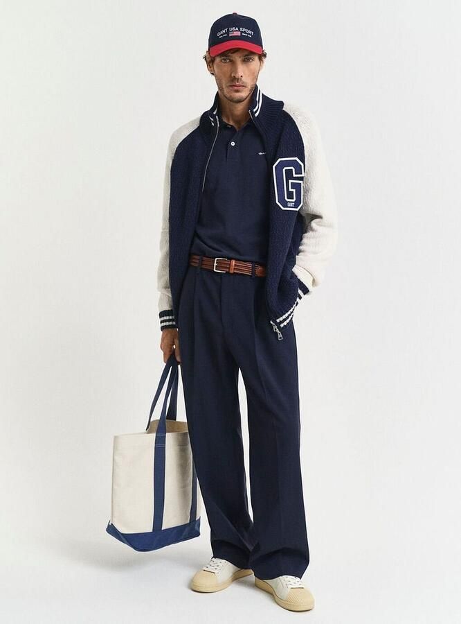 Gant Poloshirt REG CONTRAST PIQUE SS RUGGER met contrastkleurige inzetten - Foto 11