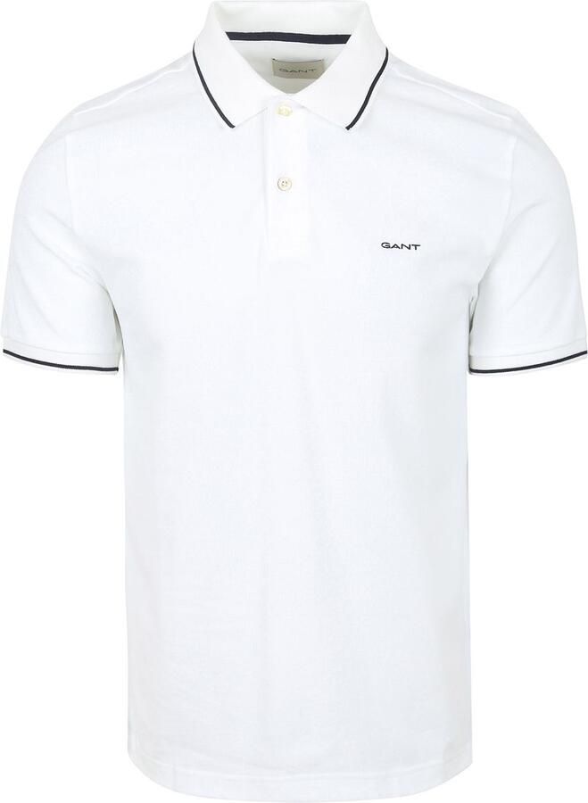 Gant Poloshirt met labelstitching model 'TIPPING' - Foto 3