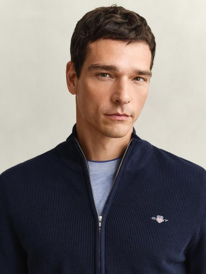 Gant T-shirt met ronde hals en labelstitching - Foto 2
