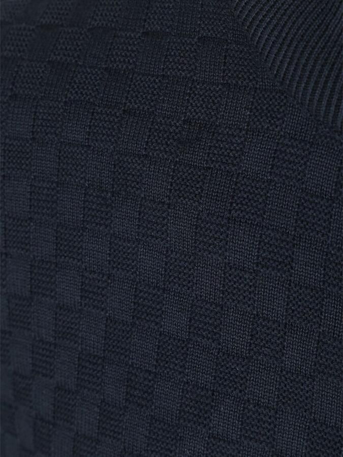Gant Sweaters Vest Texture Donkerblauw - Foto 7