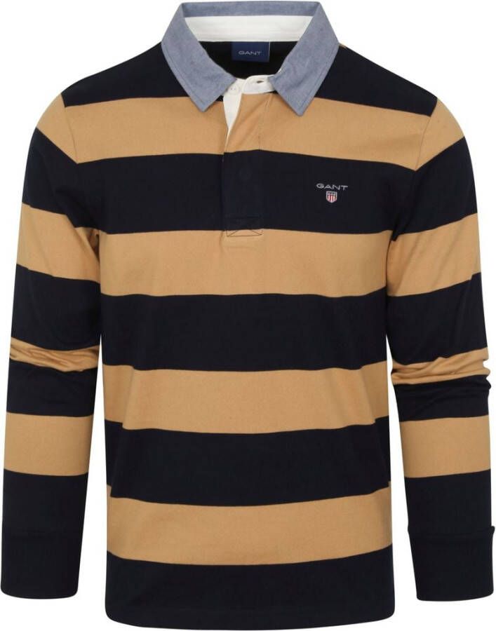 Gant Rugbyshirt Barstripe Heavy Rugger sportieve casual stijl