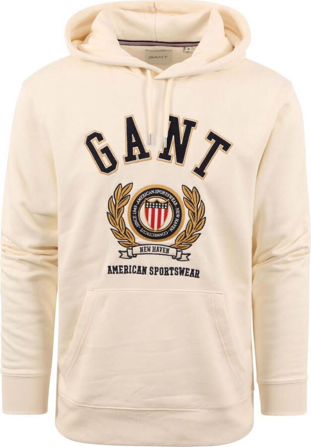 Gant Moderne Crest Sweatshirt Beige Heren