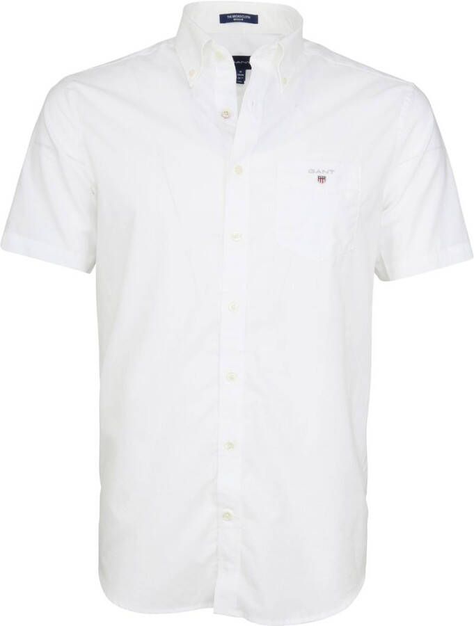 Gant Casual wit overhemd met korte mouwen White Heren - Foto 3