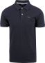Gant korte mouw polo wijde fit donkerblauw effen katoen - Thumbnail 1