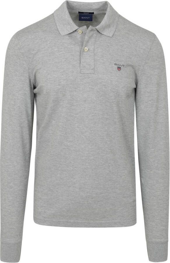 Gant Polo Poloshirt Rugger Grijs Heren