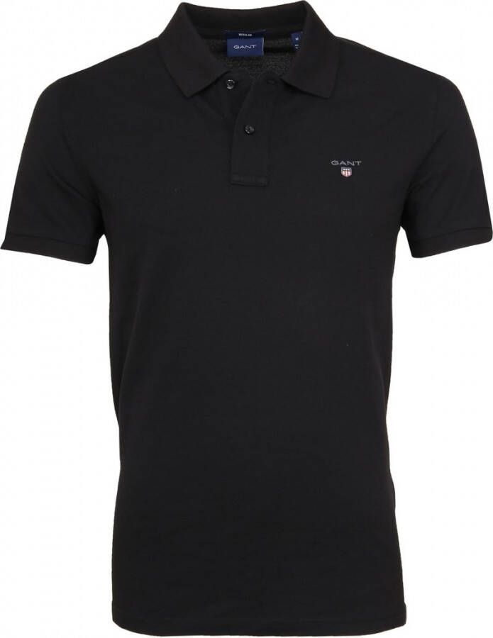 Gant Poloshirt Basic Zwart