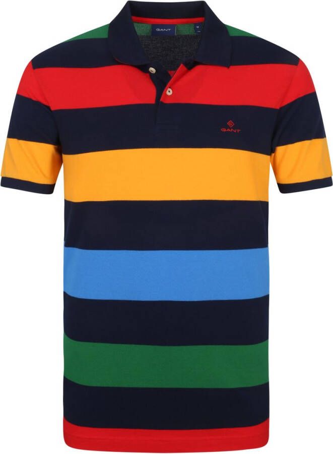Gant Rugger Polo Strepen Multicolour
