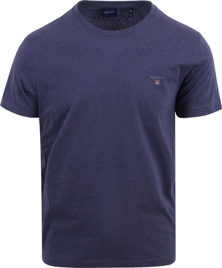 Gant T-shirt ORIGINAL SS T-SHIRT met klein contrasterend logoborduursel