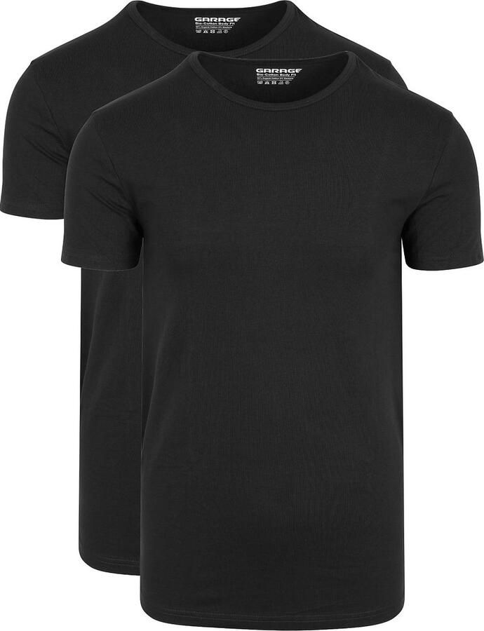 Garage 2-Pack Basic T-shirt Bio Zwart