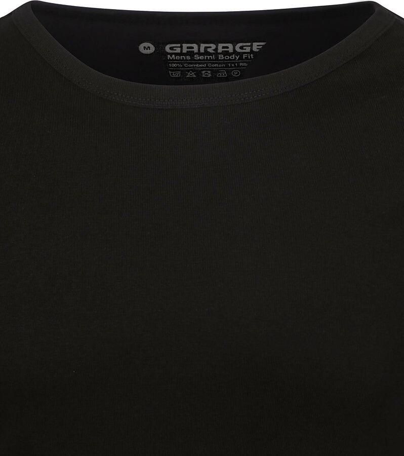 Garage Basic T-shirt Longsleeve Zwart