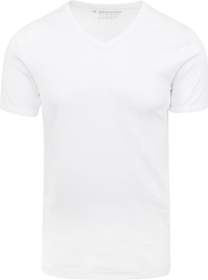 Genti Garage Slim fit Heren T-shirt V-hals - Foto 4