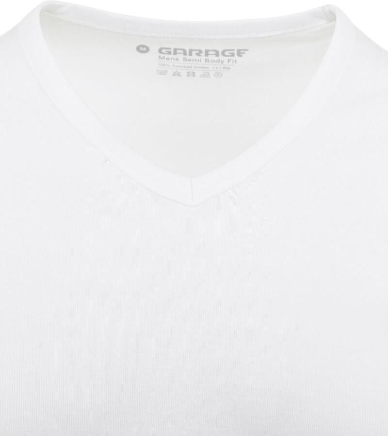 Genti Garage Slim fit Heren T-shirt V-hals - Foto 4