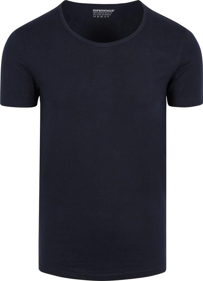 Garage Stretch Basic Navy Diepe O-Hals