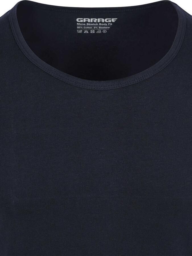 Garage Stretch Basic Navy Diepe O-Hals - Foto 2