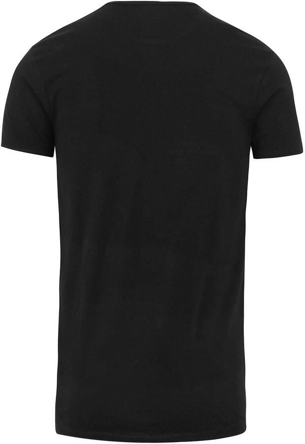 Garage T-shirt Stretch Basic Zwart O-Hals - Foto 4