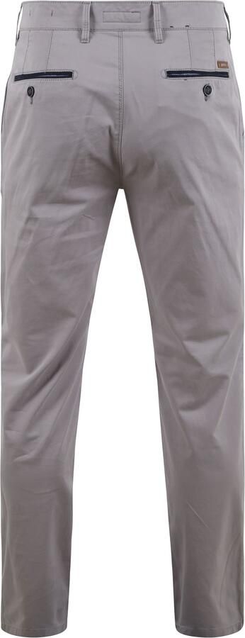 Gardeur Grijze Katoenen Broek Slim Fit Gray Heren - Foto 3