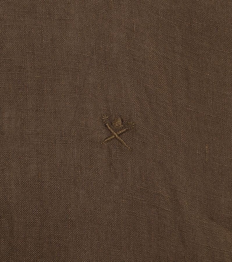 Hackett Overhemd Garment Linnen Groen Heren