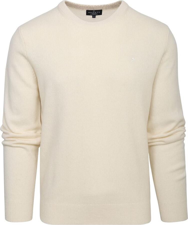 Hackett Sweater Pullover Wol Ecru - Foto 3