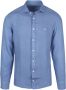Hackett Overhemd Garment Dyed Blauw - Thumbnail 1