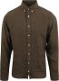 Hackett Overhemd Garment Linnen Groen Heren - Thumbnail 1