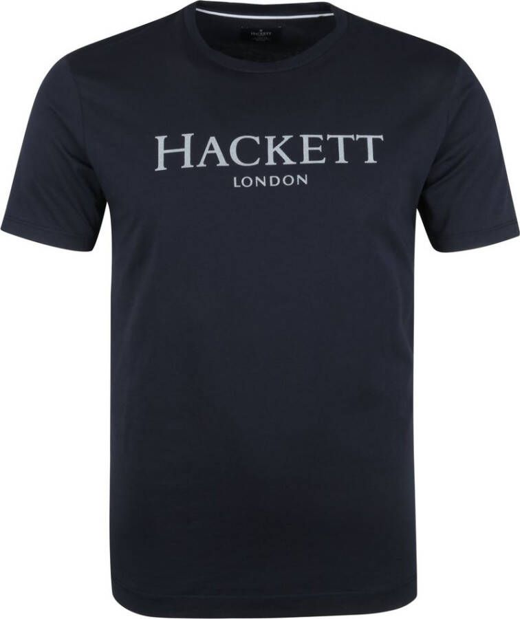 Hackett T-shirt Logo Donkerblauw