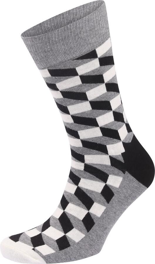 Happy Socks Sokken met all-over motief model 'FILLED OPTIC' - Foto 3