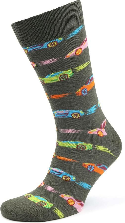 Happy Socks Sokken met motiefstitching model 'CAR STRIPE' - Foto 2