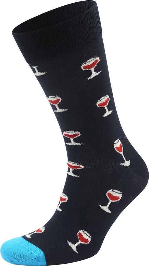 Happy Socks sokken Glass Of Wine donkerblauw - Foto 2