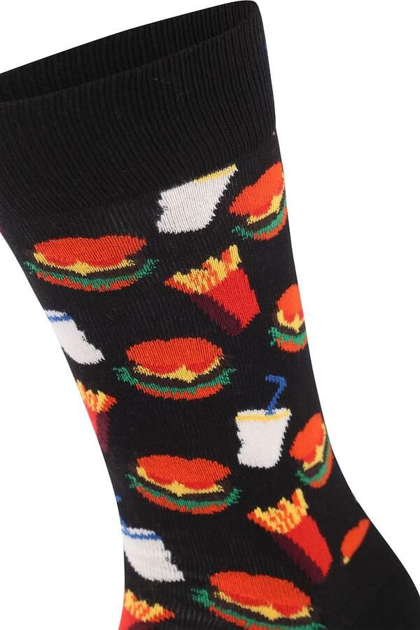 Happy Socks Sokken met all-over motief model 'BURGER'