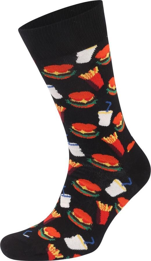 Happy Socks Sokken met all-over motief model 'BURGER'
