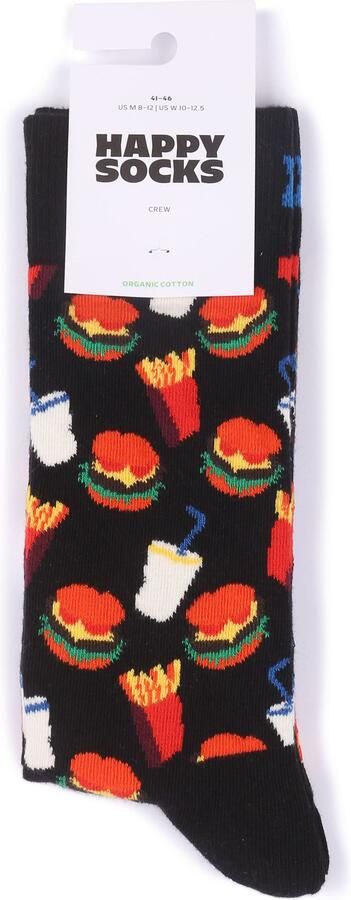 Happy Socks Sokken met all-over motief model 'BURGER' - Foto 3