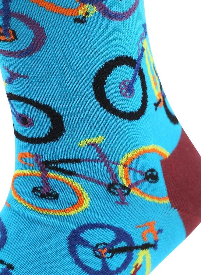 Happy Socks Sokken met motiefstitching model 'MOUNTAIN BIKE'